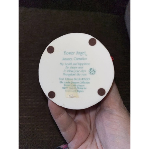 Flower Angel - January Carnation By Linda Grayson. First Edition. - Picture 5 of 5